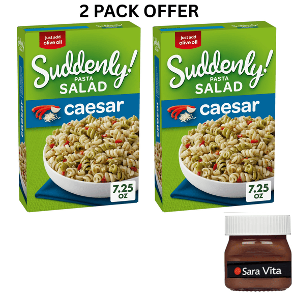 Suddenly Pasta Salad Caesar with Red Peppers & Croutons