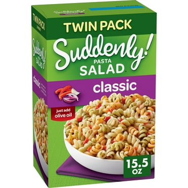 Suddenly Pasta Salad Classic with Red Peppers & Seasoning Twin Pack, 15.5 oz Box