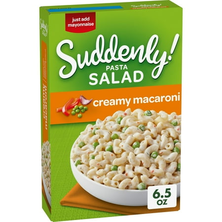 Suddenly Salad Creamy Macaroni Pasta Salad Mix with Peas & Seasoning, 6.5 oz Box