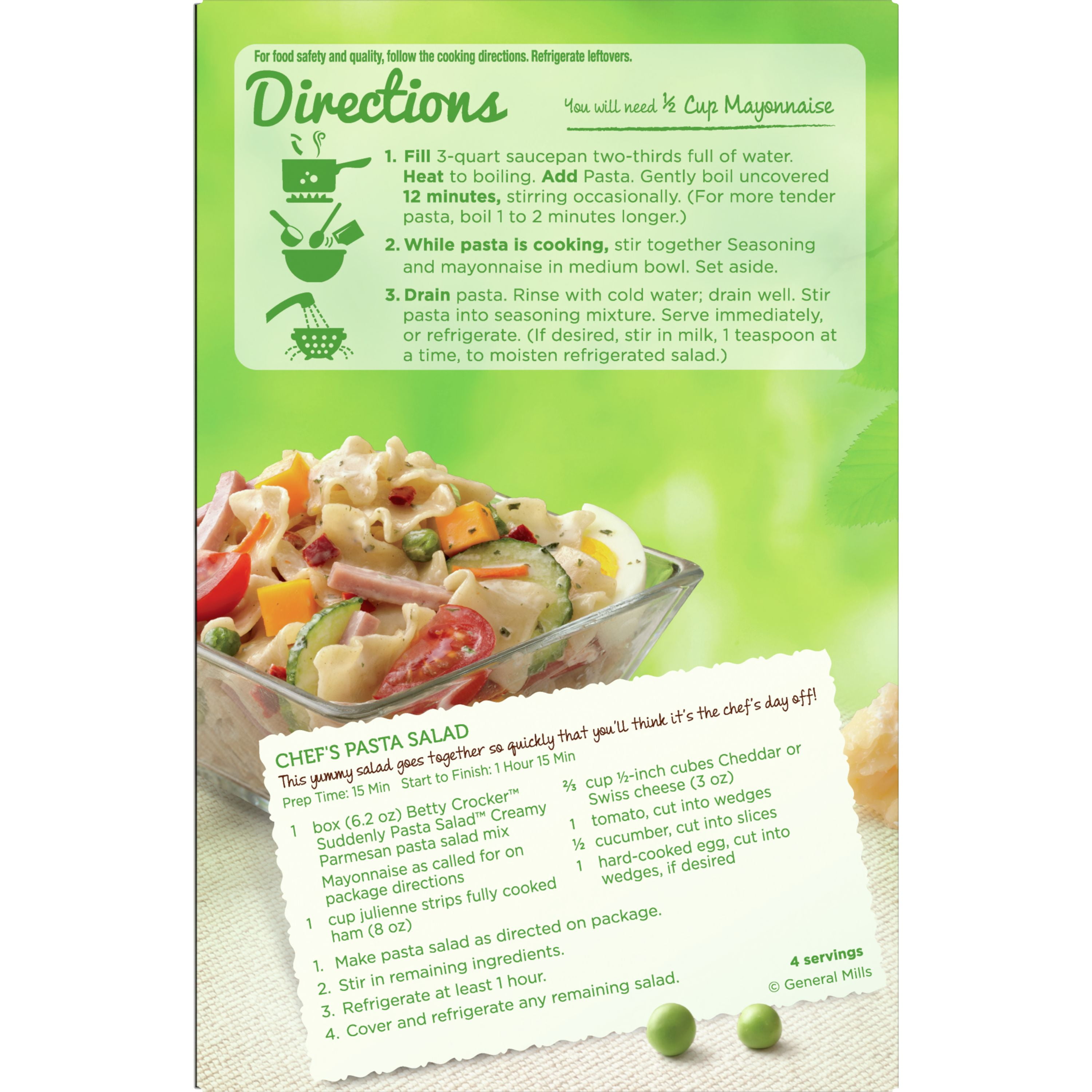 Suddenly Salad Creamy Parmesan Pasta Salad - Walmart.com