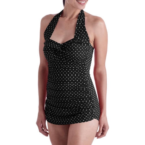 Suddenly Slim by Catalina Women s Slimming Shirred Halter One
