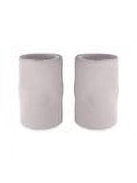 6" Solid Color Cotton-Blend Doublewide Wrist or Arm Sweatbands Pair, White
