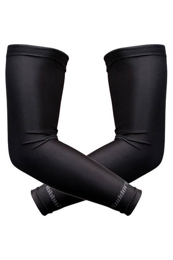 Athletic Compression Sleeve Pair, BlackSun Sleeves for Men and Women w/UV Protection for Cycling, Basketball, Football, Outdoor Sports