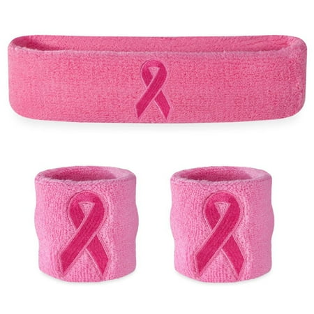 Suddora Breast Cancer Headband & Wristbands Set