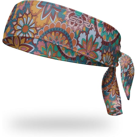 Suddora Hippie Style 70's Tie Headband -Sports Headband for Women and Men Athletic, Lightweight, Stylish & Comfortable Headband for Running, Workout, Football, Cosplay & Costumes