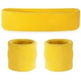 thumbnail image 1 of Suddora Kids Headband and Wristbands Set, Neon Yellow, 1 of 3