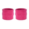 thumbnail image 1 of Suddora Kids Wrist Sweatbands - Athletic Cotton Terry Cloth Sports Wristbands for Kids (Pair) (Neon Pink), 1 of 1