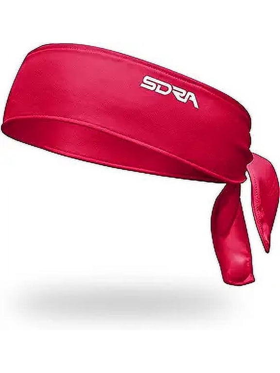 Ninja Style Tie Headband Sweatband, Red