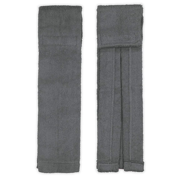 Suddora Solid Color Football Towel with Hook and Loop Closure, Gray