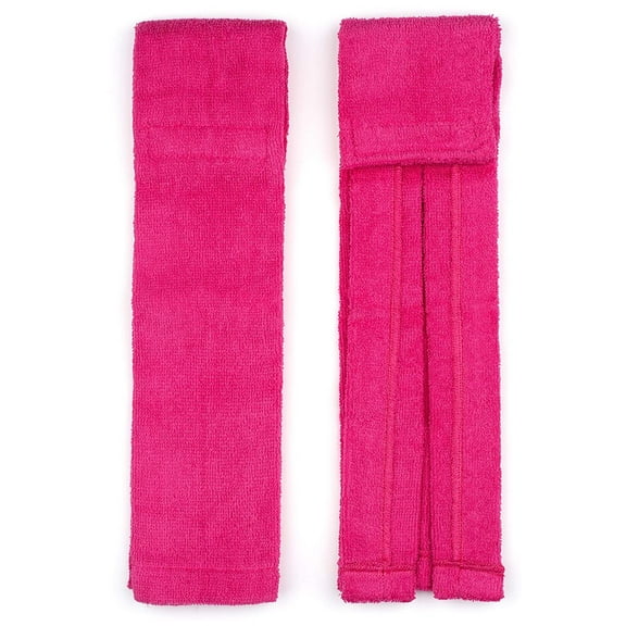 Suddora Solid Color Football Towel with Hook and Loop Closure, Pink