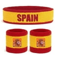 thumbnail image 1 of Suddora Spain Headband & Wristbands Set (Includes 2 Wrist & 1 Head Sweatband) (Spain), 1 of 4