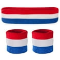 thumbnail image 1 of Suddora Sweatband Set - (1 Headband and 2 Wristbands) High Quality Cotton for Sports & More, 1 of 8