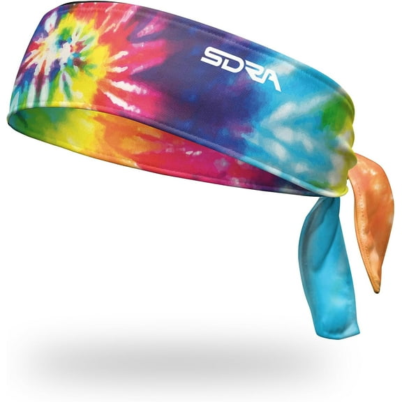 Suddora Tie Dye Tie Headband for Women, Headband for Men Athletic, Lightweight, Stylish & Comfortable Headband for Running, Workout, Football, Cosplay & Costumes