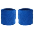 thumbnail image 1 of Suddora Wrist Sweatbands - Athletic Cotton Terry Cloth Wristband Pair, Blue, 1 of 7