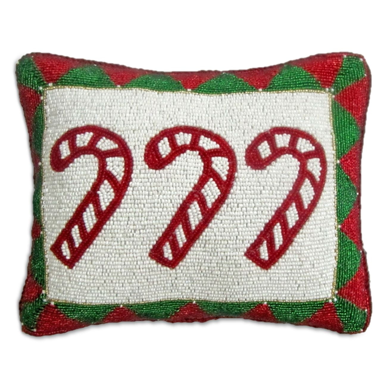 Sudha Pennathur Candy Cane Pillow, 8 x 10
