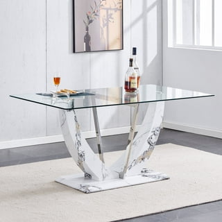 Rectangular Glass Dining Tables in Dining Tables Walmart