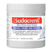Sudocrem Diaper Rash Cream, Soothes, Treats, and Protects, 15.29% Zinc Oxide, 14oz