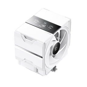 Sudokoo SK700V White AM5 CPU Cooler: 7 Heatpipes CPU Air Cooler with Digital Display for AM5 Exclusive - Single Tower PC Cooling with 120mm FDB PWM Quiet Fan & L-Rail Lock Mount