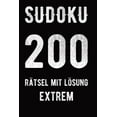 thumbnail image 1 of Sudoku 200 Rätsel mit Lösung extrem : 9x9, 2 Rätsel pro Seite für Profis (Paperback), 1 of 1
