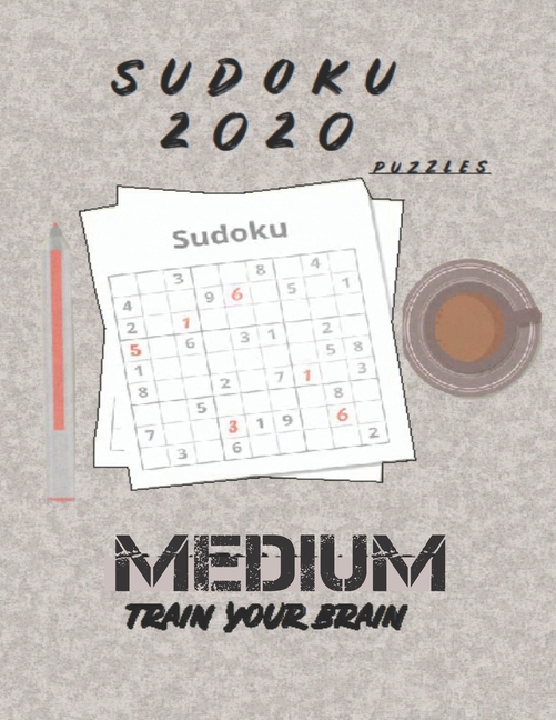 Sudoku 2020 Puzzles Medium: variants Sudoku Puzzles Medium train your brain Four Puzzles Per Page for adults, (Paperback)
