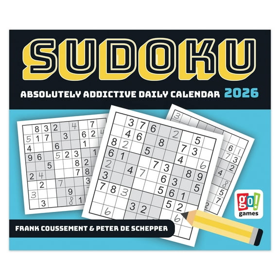 Sudoku | 2026 6x5" Daily Desktop Box Calendar | Cal Ink