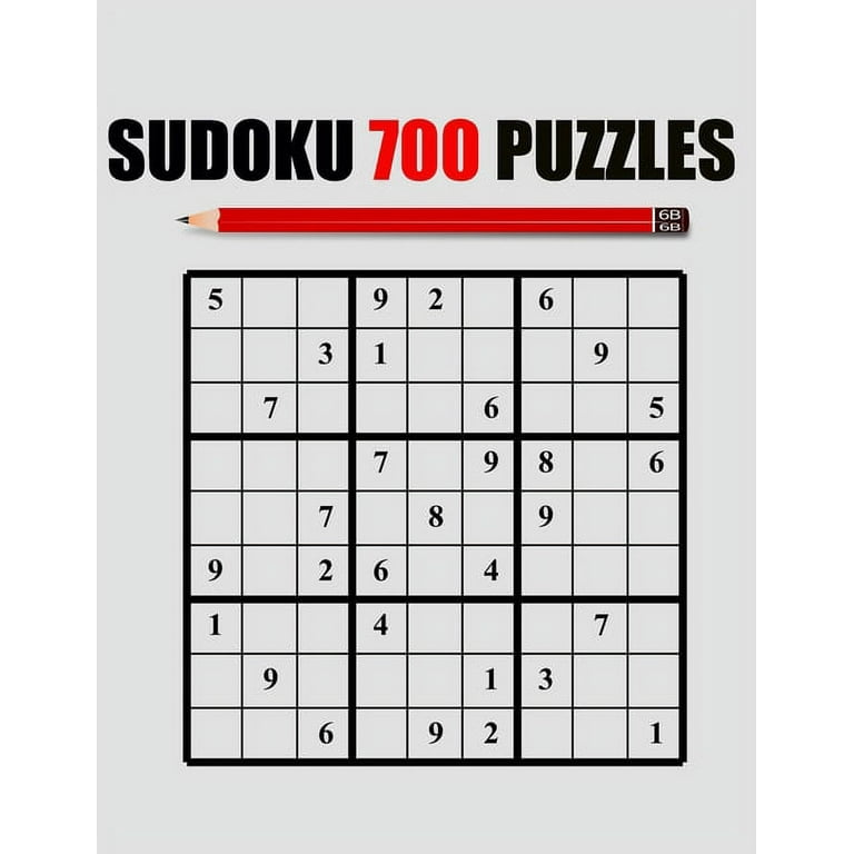 sudoku-700-puzzles-sudoku-puzzle-book-for-adults-easy-hard-very-hard-puzzles-with-solution-paperback-large-print-walmart-com for Printable Sudoku Puzzles For Free Sudoku 700 Puzzles: Sudoku Puzzle Book For Adults, Easy - Hard -Very Hard - Puzzles With Solution (Paperback)(Large Print) - Walmart.com for Printable Sudoku Puzzles For Free