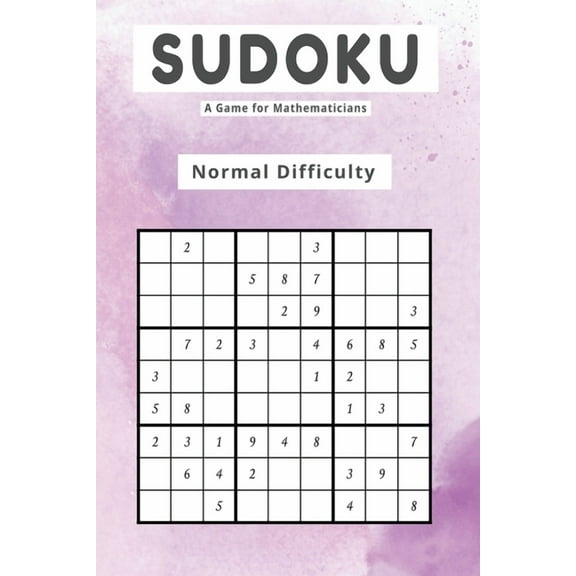 Sudoku A Game for Mathematicians Normal Difficulty, (Paperback)