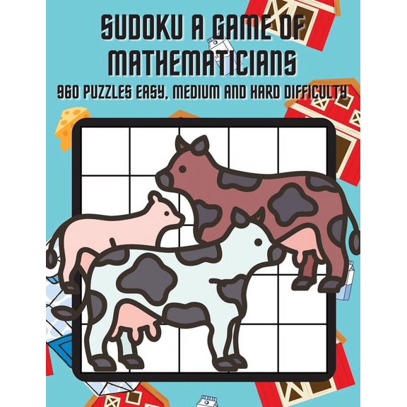 Sudoku A Game of Mathematicians 960 Puzzles Easy, Normal and Hard Difficulty, (Paperback)