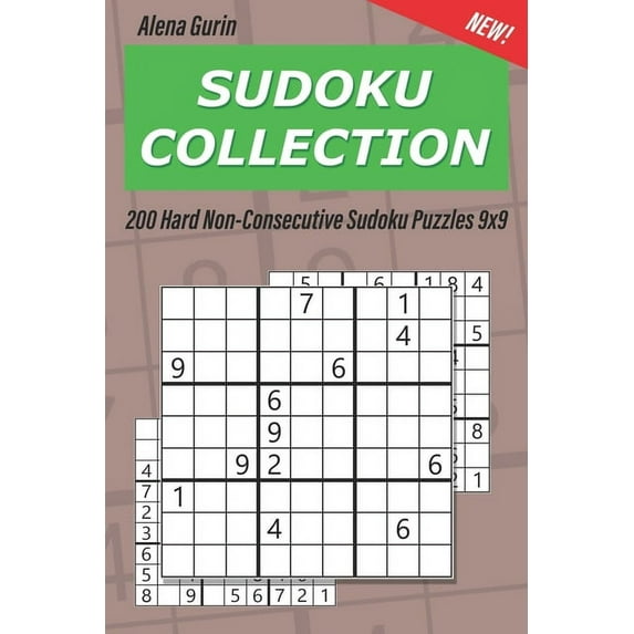 Sudoku Collection: 200 Hard Non-Consecutive Sudoku Puzzles 9x9