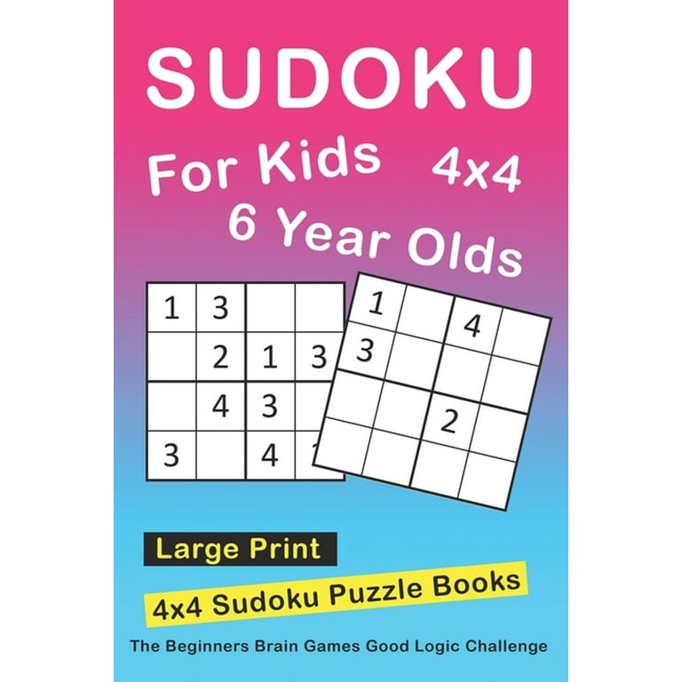 4x4 sudoku puzzles to print for kids