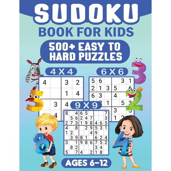 Sudoku For Kids Ages 6-12: 00 Easy Sudoku Puzzles For Kids different ...