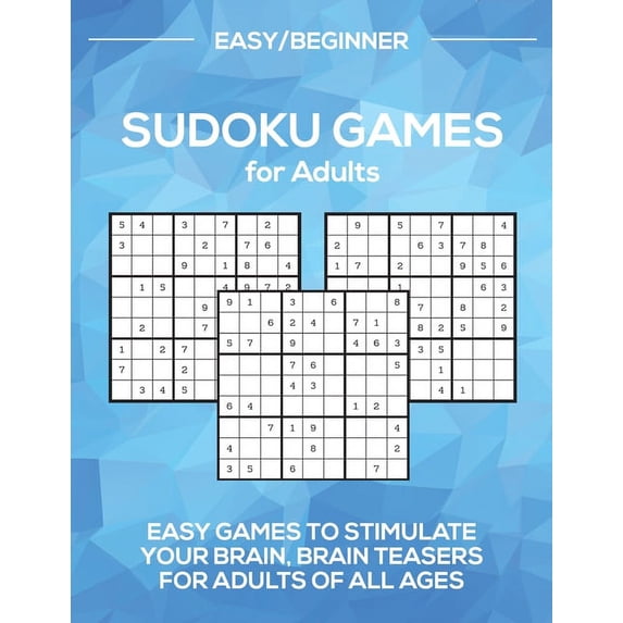 Sudoku Games for Adults Level: Easy/Beginner, (Paperback)
