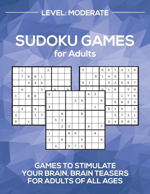 Sudoku Games for Adults Level : Moderate (Paperback) - image 1 of 1
