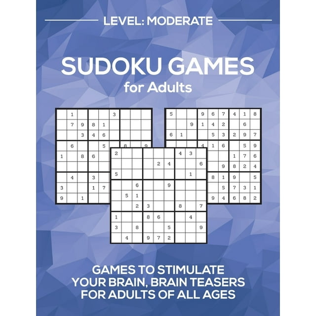 Sudoku Games for Adults Level : Moderate (Paperback)