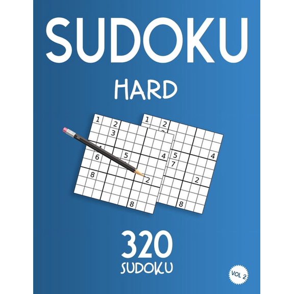Sudoku Hard: Sudoku Book With 320 Hard Sudoku Puzzles For Adults, Vol 2 (Paperback)
