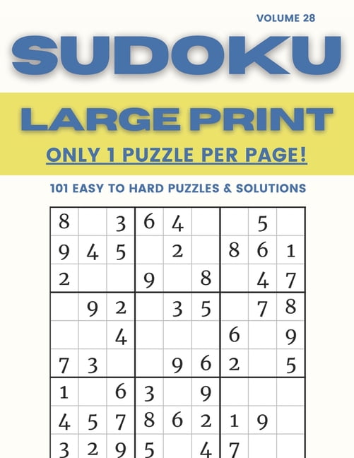 Sudoku Large Print for Adults - Hard Level - N°31: 100 Hard Sudoku Puzzles  - Puzzle Big Size (8.3x8.3) and Large Print (36 points) (Large Print /  Paperback)