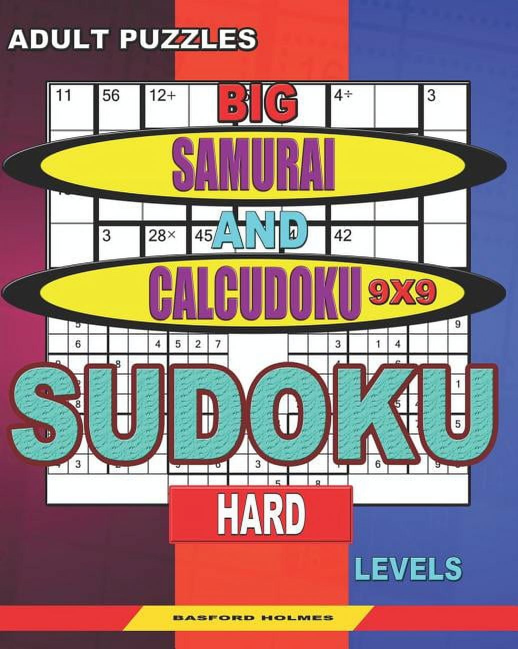 Sudoku and Large Size Puzzles: Adult puzzles. Big Samurai and