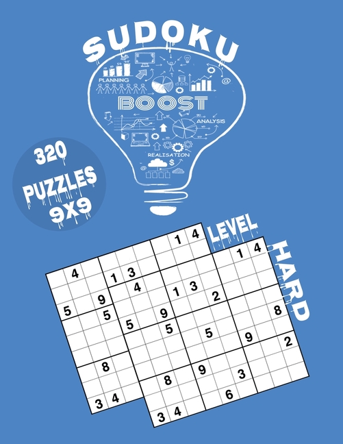 Sudoku: Level Hard 320 Puzzles: For Adult Puzzles With Solutions 9x9 grid size 8.5 x 11 161 pages matte finish, (Paperback)