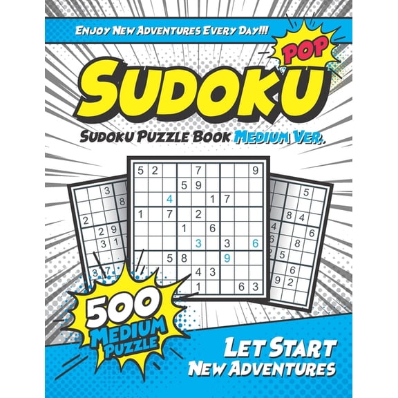 Sudoku POP: Sudoku Puzzle Book Medium Ver. Puzzle Book for Adults with Answers (Paperback)