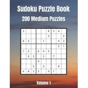 Sudoku Puzzle Book Large Print 200 Medium Puzzles For Sudoku Lovers Volume 1 Paperback