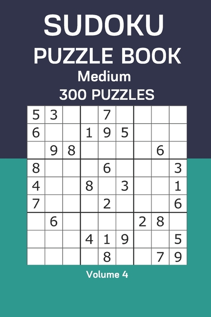 Sudoku Puzzle Book Medium: 300 Puzzles Volume 4, (Paperback)