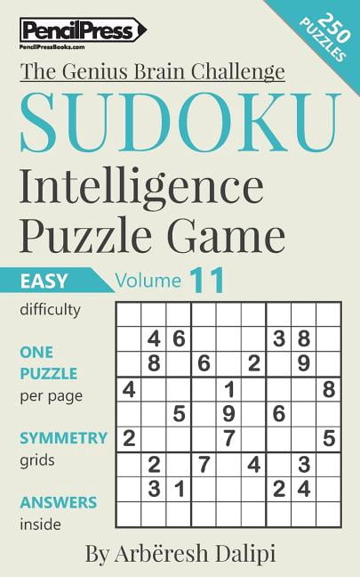 The Genius Brain Challenge: Sudoku Puzzle Books Volume 11. Easy. Sudoku Intelligence Puzzle Game (Series #11) (Paperback)