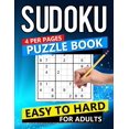 thumbnail image 1 of Sudoku Puzzle Easy to Hard : Four Puzzle Per Page Puzzle Book for Adults (Paperback), 1 of 1