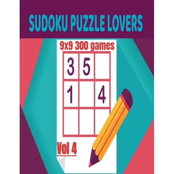 Sudoku Puzzle Lovers : 9x9 300 Games /Vol 4 (Paperback)