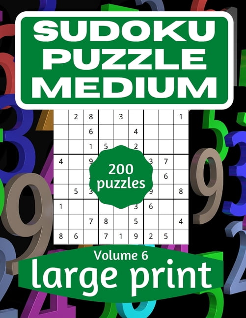 Sudoku Puzzle Medium Sudoku Puzzle Medium: Sudoku Puzzle Book for Everyone With Solution Vol 6, Book 6, (Paperback)