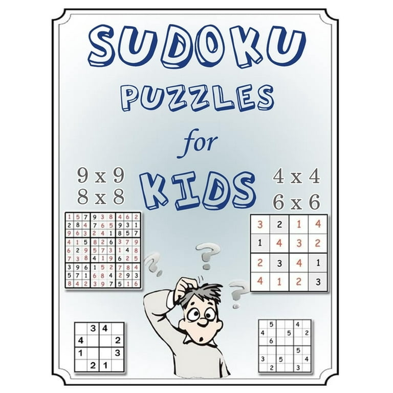 Easy Sudoku Puzzle Book for Kids: Brain Games 200 Sudoku Puzzle Books 4x4  and 6x6 for Kids, Toddlers, Boys, Girls Age 4 to 8 with Solutions - Sudoku  Puzzles Book for Beginners (