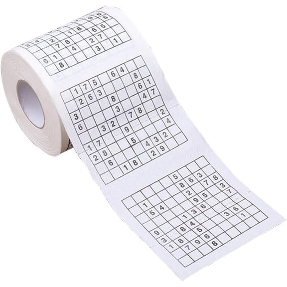 Sudoku Toilet Paper Tissue Napkin Prank Fun Birthday Party Novelty Gift Idea