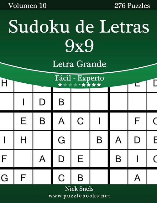 Sudoku de Letras: Sudoku de Letras 9x9 Impresiones con Letra Grande - De Fácil a Experto - Volumen 10 - 276 Puzzles (Series #10) (Paperback)