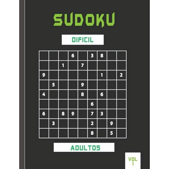 Sudoku dificil adultos vol 1: Libro de sudoku Extremo para adultos con soluciones . (Paperback)