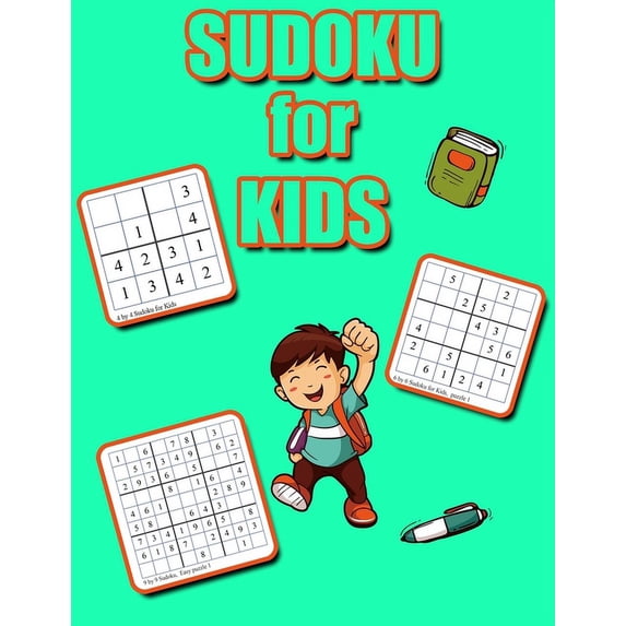 Sudoku for Kids: 4x4 6x6 9x9 Puzzle Grids, Easy Fun Kids Soduku for ...